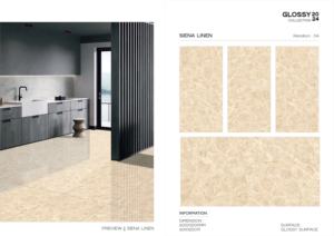 <b>Polished</b> Glazed Porcelain Tiles 600x1200mm High Gloss Large Format <b>Flooring</b> Wall Tile for Contemporary Interior Residential - Product Image 5