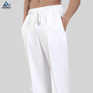 In One Solid White Color Wholesale Rate Top Quality Breathable Lightweight Easy To Wear <b>Men</b> Outer Wear Fitness Trousers - Product Image 4