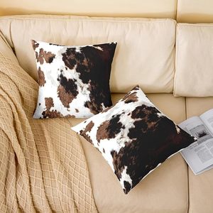 Housse de coussin à motif animalier, rectangulaire, en polyester et coton, lavable, imprimée, style moderne, décoration d'intérieur, fermeture enveloppante - Product Image 1
