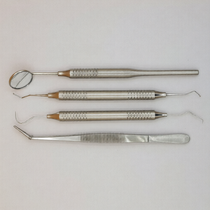 High Quality Dental Instruments 304 Stainless Steel Hollow Handle Diagnostic Instruments Dental Equipment Tooth Basic Exam <b>Set</b> - Product Image 3