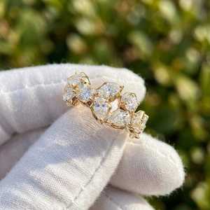 <b>Tree</b> <b>Branch</b> Dainty Multi Shapes Lab Grown Diamond Engagement Ring Wedding Party For Women's 18K Solid Gold Customize Jewelry - Product Image 2
