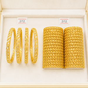 Women's Tibetan Silver <b>Bangles</b> Classic Flower Pattern A-43012 - Product Image 4