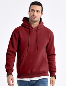Sudaderas con Capucha Extra Grandes Personalizadas para Hombre, 100% Algodón, Estampado Sólido, Corte Holgado, Cuello con Capucha, Cordón Ajustable, Bolsillos, Estilo Formal, Primavera, ODM - Product Image 1