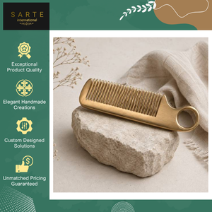 Best Quality Bulk Supply Handmade Pocket <b>Hair</b> Styling Detangling Engraved Modern <b>Metal</b> <b>Hair</b> <b>Comb</b> Aluminum Beard <b>Comb</b> - Product Image 4