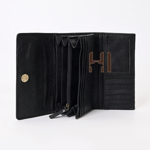 Cartera Trifold de Cuero Vacuno de Grano Completo, Estilo Vintage, Hecha a Mano, con Tarjetero - Product Image 5