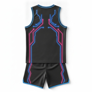 Sublimated basketball uniform wholesale custom sublimated basketball team jersey <b>shorts</b> package high quality apparel - Product Image 3