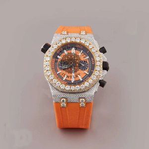 Reloj de Lujo Splendid Gift Jewelry para Hombre, 28 mm, Analógico, Movimiento de Cuarzo ETA, Cristal de Zafiro, Caja y Correa de Plata y Moissanita - Product Image 5