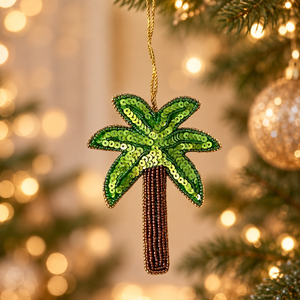 Stonecraft International Ethnic Handmade Zari <b>Tree</b>-Shaped Modern Hanging Ornament Beads Embroidery High Quality for Return Gifts - Product Image 1