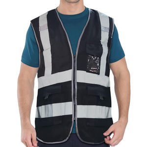 Gilet de sécurité NFPA 2112 jaune haute visibilité, classe 3 ANSI, à fermeture rapide, avec crochets et boucles, résistant aux arcs électriques - Product Image 3