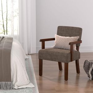 Chaise d'hôtel finition noyer |   Cadre en bois massif |   Design élégant - Product Image 4