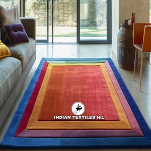 Tapis en laine tufté à la main de luxe, tapis décoratif moderne fait main, tapis de designer en laine pour salon, chambre, maison, hôtel, intérieur - Product Image 1