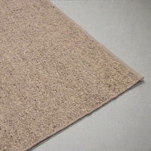 Alfombra de Lana Hecha a Mano, Color Beige Natural, Textura de Bucle, Tejida a Mano, Suave y Duradera, para Sala de Estar y Dormitorio - Product Image 2