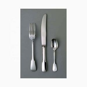 Ensemble de couverts de luxe modernes Fourchettes en acier inoxydable avec poignée unique pour la rentrée scolaire - Product Image 1