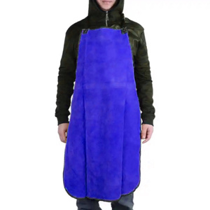 High Quality Cowhide Split Leather Welding Cleaning Tools Accessories Custom Logo <b>Apron</b> for Firefighting Household Welder Use - Product Image 5
