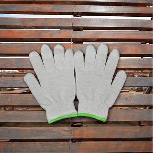 TM algodón blanco poliéster fruncido puño texturizado resistente al frío 40g guantes de trabajo al aire libre producción de Vietnam - Product Image 1