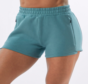 Women's High-Waisted Athletic <b>Shorts</b> Basic Cotton Quick Dry Breathable Washed <b>Technics</b> Convenient Pocket for Running Workouts - Product Image 6