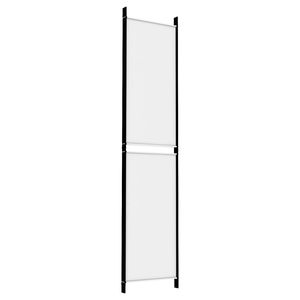 Separador de Habitaciones de Tela Blanca de 4 Paneles, 78.7"x86.6" - Product Image 6
