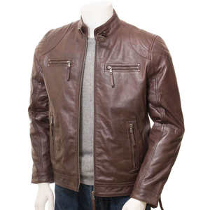 Chaqueta de Cuero Vacuno Personalizada OEM al Mejor Precio para Hombre, Estilo Urbano, Ropa de Invierno para Actividades al Aire Libre - Product Image 1