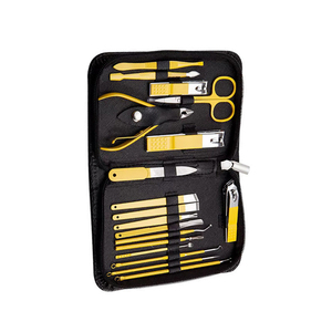 High Quality 16pcs Stainless Steel 5 in 1 <b>Nail</b> Clippers Manicure & Pedicure Set Travel <b>Case</b> <b>Nail</b> Care Kit Child Use - Product Image 4