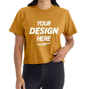 Custom Brand Vintage Yoga Fitness Women <b>Crop</b> T-Shirt Summer Short Sleeve Quick Dry Anti-Wrinkle Regular Fit Athletic Tee Shirt - Product Image 1