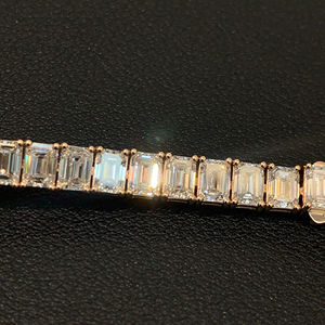 lab grown diamonds charm bracelet for women 9k 10k 14k 18k <b>solid</b> <b>gold</b> necklaces fine diamond bracelets custom jewelry gift - Product Image 4