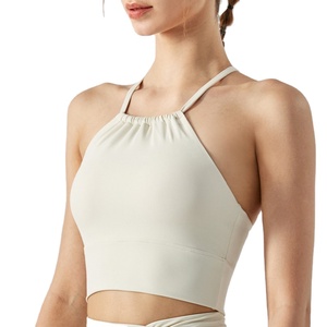 เสื้อชั้นในโยคะแบบมีโครงสำหรับผู้หญิง ระบายอากาศได้ดี ใส่ได้สองด้าน พร้อมแผ่นรองเสริมที่ถอดออกได้ เหมาะสำหรับออกกำลังกาย - Product Image 3