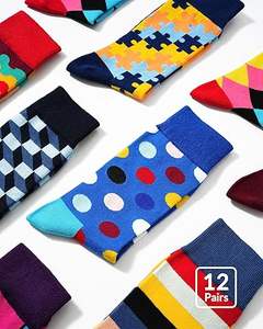 Chaussettes d'hiver décontractées pour hommes de qualité supérieure, personnalisables, respirantes, confortables, en Spandex/Nylon tricoté, résistantes aux déchirures - Product Image 6