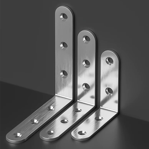 Support d'angle renforcé en acier inoxydable à 90 degrés pour armoire - Product Image 1
