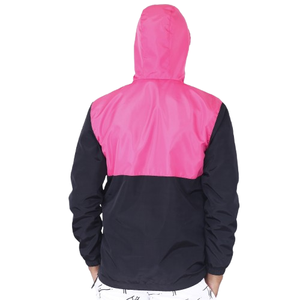 Custom New Arrival Loose Fit <b>Waterproof</b> Breathable Hooded Stand Collar <b>Thin</b> Patchwork Oversize Windbreaker <b>Jacket</b> for Couple - Product Image 2