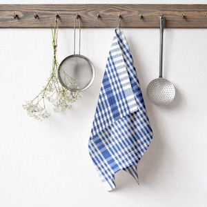 Serviette de cuisine en coton à motif à carreaux teint en fil, taille personnalisée, serviette de cuisine pour usage domestique, prix de gros - Product Image 5