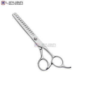 Buy 4Cr13 Stainless Steel <b>Left</b>-<b>Handed</b> Adjustable Screw Razor Sharp Blades Professional Hair Thinning <b>Scissors</b> Plastic/Rubber - Product Image 3