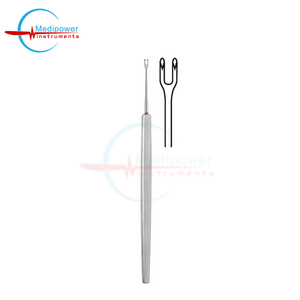 Gillies Skin Hook, 18 cm, afilado, ancho de 3 mm, instrumento quirúrgico de acero inoxidable, retractor de piel para cirugía plástica y reconstructiva - Product Image 3