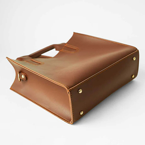 Sac fourre-tout pour ordinateur portable en cuir véritable de haute qualité, élégant, pour femmes, couleur rouge vin, fermeture éclair, 13,3'', multi-compartiments - Product Image 4