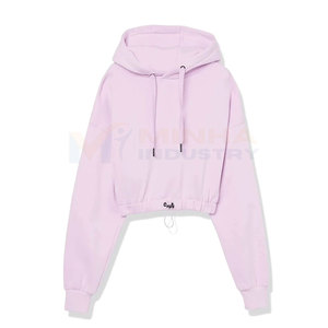 Nouveaux modèles de sweats à capuche courts personnalisés, style streetwear, respirants, arrivée tendance. - Product Image 4