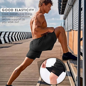 Custom Made Men Gym <b>Shorts</b> Training New Design Gym <b>Shorts</b> Spandex Polyester Gym <b>Shorts</b> For Men - Product Image 5