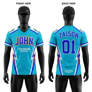 เสื้อเชียร์ลีดเดอร์ผ้าโพลีเอสเตอร์ตาข่ายพรีเมียม 180 GSM สีเบจกรมท่าทอง แต่งแถบข้างด้วยผ้าทวิลล์แบบกำหนดเอง - Product Image 4