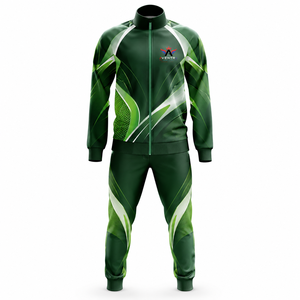 Chándal Sublimado Personalizado para Hombre, Material Ligero de Alto Rendimiento, Chaqueta con Cremallera Completa, Pantalones con Cintura Elástica, Ropa Deportiva Transpirable - Product Image 1