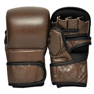 Guantes de Artes Marciales Mixtas de Cuero Premium de Alta Calidad, Unisex, Ajustables y Ligeros - Product Image 6