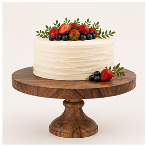 Support à pâtisserie rond en bois écologique, polyvalent, pour la maison, les restaurants, les fêtes et les mariages - Product Image 4