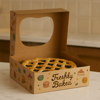 Cajas para Pasteles, Sushi y Dulces con Impresión Personalizada, Resistentes a la Grasa, Hechas con Materiales Reciclados, Laminación Mate y Grabado en Relieve