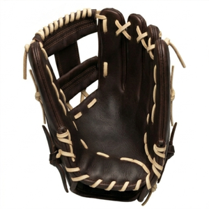 Gant de baseball en cuir H-Web pour droitier, à doigts entiers, avec fermeture auto-agrippante et sangle de poignet réglable, pour outfield, adulte, toutes saisons - Product Image 5