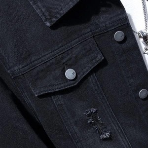 Spring Autumn <b>Men</b> <b>Denim</b> <b>Jackets</b> Casual Solid Color Single Breasted Jeans <b>Jacket</b> <b>Men</b> Slim Fit Cotton Outwear <b>Jackets</b> - Product Image 4