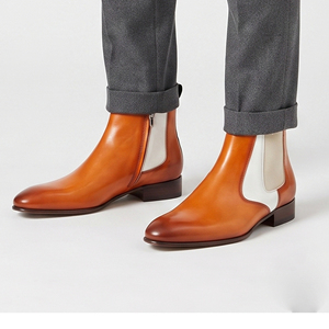 Botas de Tobillo para Hombre, OEM, de Cuero Genuino, Impermeables, con Cierre de Cremallera - Product Image 1