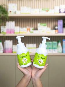 Mousse nettoyante pour biberons Dr. Papie, ingrédients d'origine végétale, sûre, douce, nettoie en profondeur le lait/la graisse/les irritations - Product Image 2