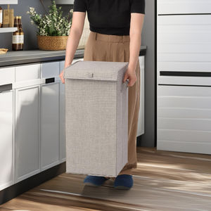 Forme de rectangle de panier de tissu pliable portatif de haute qualité pour l'usage de vêtements - Product Image 1