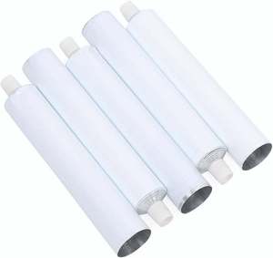 Premium Quality Aluminum <b>Glue</b> Tube 16-32mm Diameter Flat Shape Custom Logo Modern Collapsible Eco-Friendly Metal Packaging - Product Image 1
