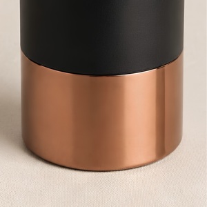 Ensemble de vases de sol modernes en métal noir mat, faits à la main, imperméables |   Vases décoratifs cylindriques pour mariage, décoration de la maison et des hôtels - Product Image 3