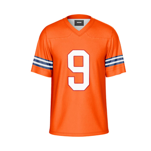Custom Green American Football Jersey V-Neck Short Sleeve Sublimated Print Breathable Mesh Moisture Wicking Polyester Unisex - Product Image 3
