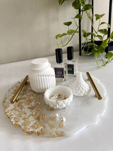 Serving <b>Trays</b> with handles Resin Decorative <b>Tray</b> in Multiple Colors Unique Resin <b>Tray</b> Agate Restaurant Super Quality <b>Tray</b> - Product Image 2