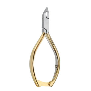 Cutter Clippers Premium Gold Handle Nail Care Tool for Manicure Pedicure Sharp Professional Stainless Steel <b>Cuticle</b> <b>Trimmer</b> - Product Image 1